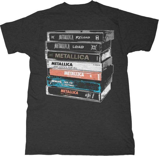Metallica Cassette Heren T-shirt - zwart - XL