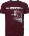 Jan Vanderstorm heren T-shirt 76/78 donkerrood