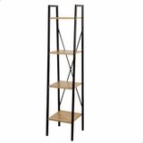 Max Home Planken Max Home Staal Melamine spaanderplaat 34 x 148 x 32 cm Zwart