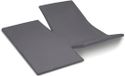 Cinderella Weekend - Topper hoeslaken met dubbel-split - tot 15 cm matrashoogte - Coton - 180x210 cm – Anthracite