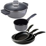 San Ignacio PK1316 Set Kookpan met 3 pannen, Grijs