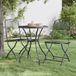 Maison Exclusive - Ensemble de jardin composé de 3 pièces, avec structure en treillis métallique, couleur anthracite