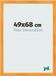 yd. Cadre photo 49x68 cm Orange MDF
