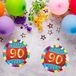 Bellatio Decorations Bierviltjes 90 jaar - 25 stuks - multicolor