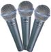 Shure Beta 58a microphone dynamique (set de 3)