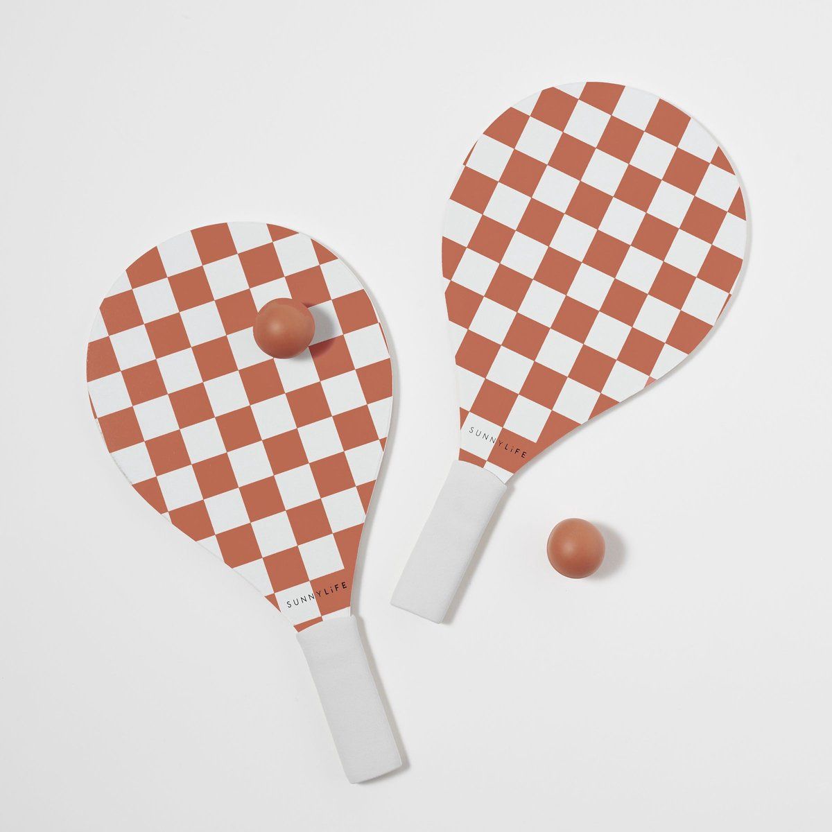 Sunnylife Beach Bats - Schaakpatroon - Rood wit - 9339296056332