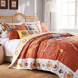 Barefoot Bungalow Topanga Quilt Set, 3-Delige Koning, Multi