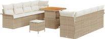 vidaXL Banc de jardin Beige/Crème