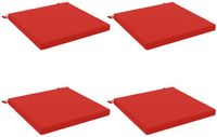 vidaXL - Zitkussens - SOEST - 4 stuks - 100% Polyester - Rood