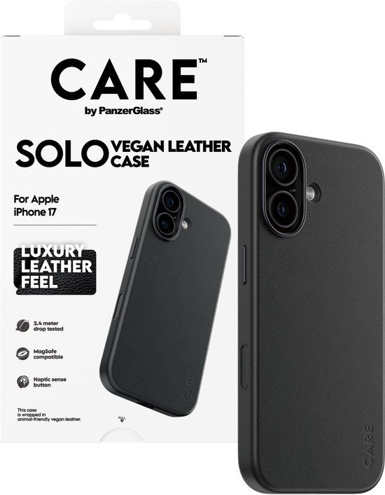 PanzerGlass CARE™ by ® Solo Case Black iPhone 17