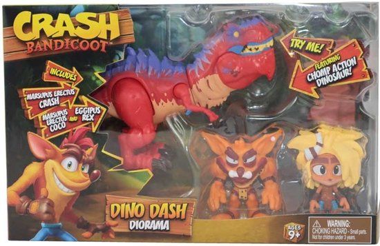 Bandai Namco Bandai Crash Bandicoot Dino Dash dorama speelgoedfiguur multicolor