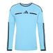 adidas heren Referee 26 Jersey Shirt à manches longues, cyan vif/noir, 3XL