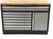 HBM Machines BV 7 tiroirs 136 cm. PROFI armoire à outils, établi avec porte pour aménagement d'atelier