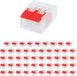 BES LED Lasklem - Verbindingsklem - 50 Stuks - 2 Polig met Klemmetjes - Rood