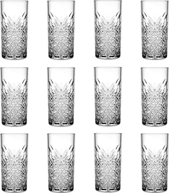 Pasabahce Timeless Longdrinkglazen - 450 ml - 12 stuks