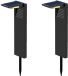 Lumi Jardin OSTRY Set van 2 zonnebakens H41CM Noir