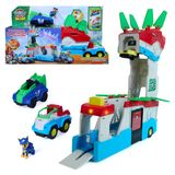 Spin Master PAW Patrol - De Dino Film, Dino Mobile-hoofdkwartier, 2-in-1 transformerende hoofdkwartierspeelset van 55,8 cm met licht en geluid, inclusief Chase-actiefiguur en 2 voertuigen om mee in actie te komen