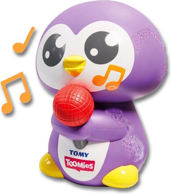 Tomy Toomies Tuneless Penguin - Badspeelgoed - Paars - Kunststof - Unisex