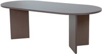 Lizzely Garden & Living Eettafel Japandi ovaal 200cm walnoot melamine Nancy