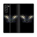 Beschermhoes Samsung Galaxy S21 Plus Beschermhoes, Leer, Kat Motief, Zwart