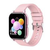 DAM Y30 Smartwatch, hartslagmeter, O2-bloeddrukmeter, 8 sportmodi, 3,8 x 1 x 5 cm, kleur: fuchsia, Normaal