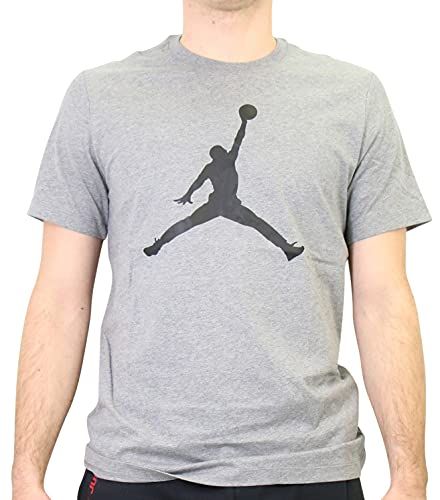 NIKE Jumpman Crew T-Shirt - Carbon Heather/Black - XL