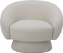 Bloomingville Ted Loungestoel Wit Polyester