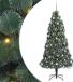 vidaXL Kunstkerstboom met verlichting en ballenset Groen 240 cm PET