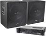 Ensemble de caisson de basses 2000W - Woofer 18 pouces - Noir - Passif
