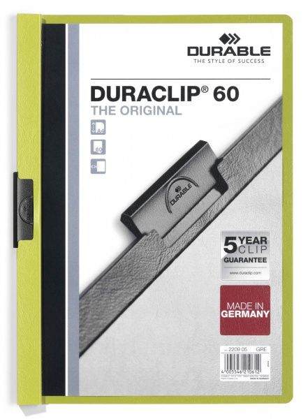 Duraclip Durable File Folder - Green