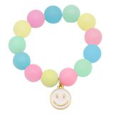 Stylex 57011 - Gumarmband time 4 fun, gum voor het verwijderen van potloodstrepen, elastische kralenarmband met smiley-bedeltje