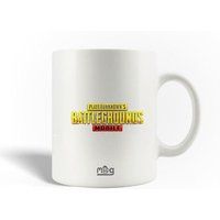 Maniacase Keramische mok PlayerUnknown's Battlegrounds Logo Rood Geel