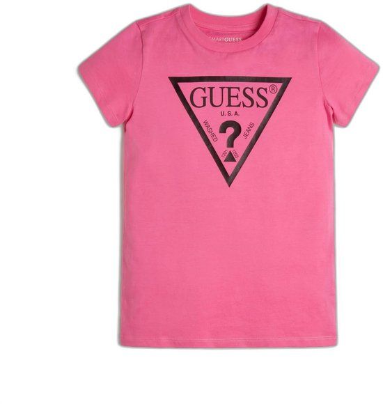 Guess Meisjes-T-shirt Core Roze Katoen 14 jaar