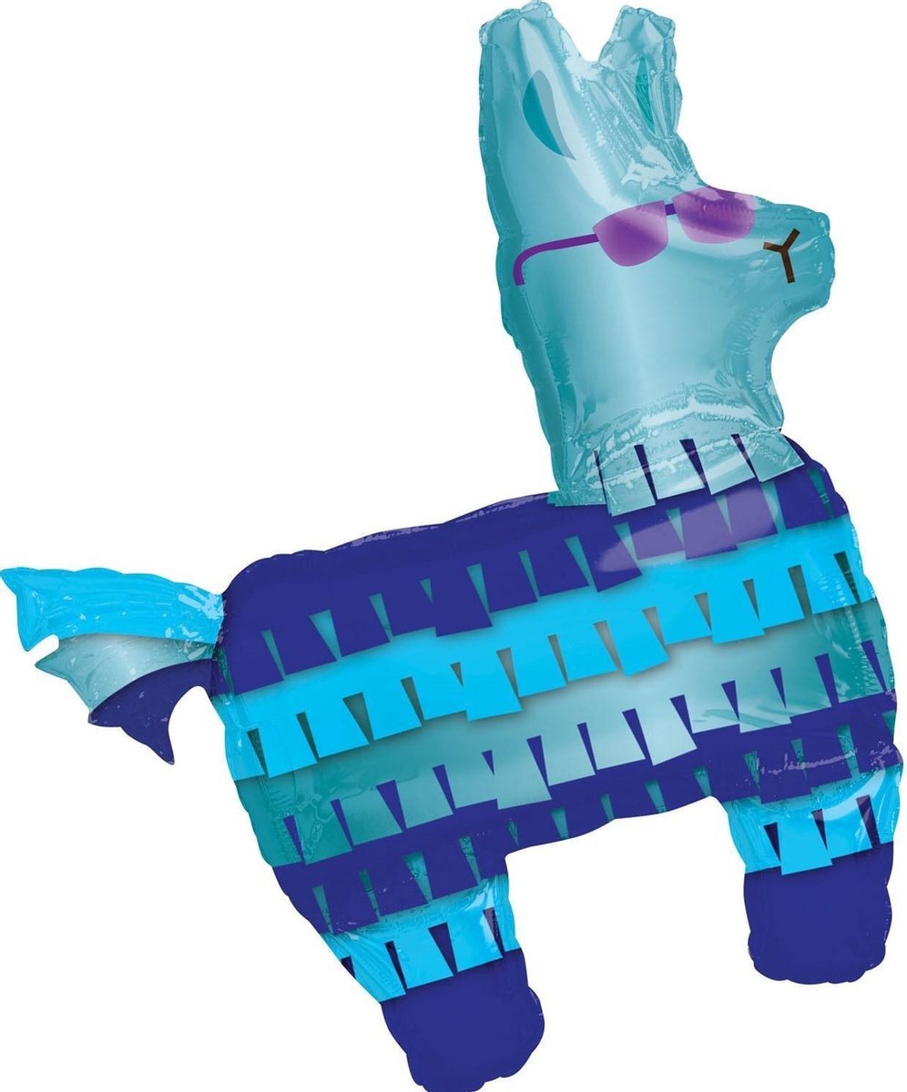 Amscan Folieballon Royal Llama Junior 83 Cm Blauw