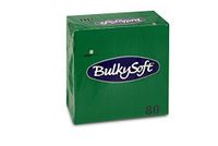 Bulky Soft BS-32059 servetten 1/4 vouw, 3-laags, 33 cm x 33 cm, groen (80-pack)