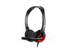 Havit H202d (Black) Casque Filaire Bandeau Appels/musique Noir, Rouge