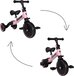 Born Lucky 4-in-1 Driewieler / Loopfiets & Balance Bike - Roze - 25 kg - 18 maanden - 5 jaar