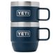 YETI Rambler Espresso Mug, Vacuum Insulated Stainless Steel Stackable Mug, Navy, 2 Pack 6 oz (177 ml)