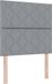 vidaXL Boxspringbed met hoofdeinde Lichtgrijs 90 x 200 cm Stof