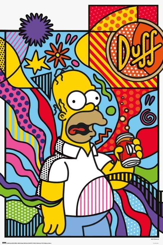 Grupo Your Decoration B.V. Poster The Simpsons - Donut Worry 61x91,5cm