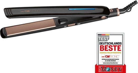 Clatronic HC 3660 - Stijltang - Keramisch - Ionisch - Zwart/Koper