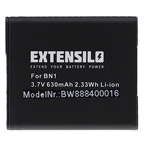EXTENSILO 1 x batterij compatibel met Sony Cybershot DSC-W730, DSC-W710, DSC-W810, DSC-W830 camera, digitale reflex (630 mAh, 3,7 V, Li-Ion)