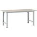Manuflex AS0012.7035 Pack table pack pool spéciale avec plateau en mélamine, l x P x H = 1500 x 800 x 722-1022 mm Gris-blanc (RAL 7035)