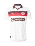 PUMA FC St. Pauli 25/26 uitshirt voor Heren, Wit/Bruin, Maat XS