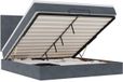 vidaXL lit escamotable avec matelas et LED 160x200cm velours