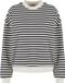 Urban Classics Oversized Striped Crewneck Sweater/Trui - Zwart/Beige - XL