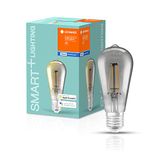 LEDVANCE SMART+ Filament Edison Dimmable LED Lamp E27 Warm Wit 2700K 6W 4 Stuks