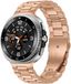 Strap-it Stalen schakel band - RVS bandje met vlindersluiting geschikt voor Samsung Galaxy Watch 9 (40/44mm) / Watch 8 (40/44mm) / 8 Classic (46mm) - rosé goud / rose gold
