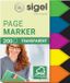 Sigel indexeringsstrookjes 45x12 - pijlmotief - 5 kleuren - folie - index tabs - SI-HN613