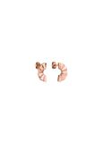 PURELEI Boucles d'oreilles Fan Or rose Acier inoxydable Femme 18 carats